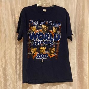 MLB Houston Astros 2017 World Series Champs Character T-Shirt Adult Size Large🔥